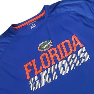 Champion Florida Gators Long Sleeve Shirt Men Large Blue Performance Athletic UF